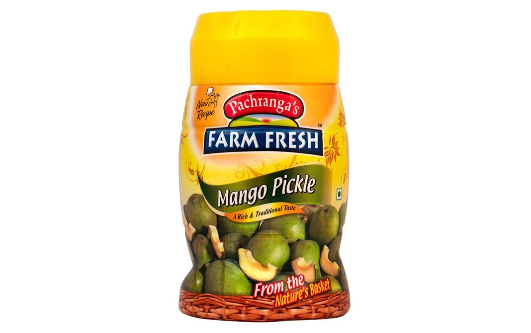 Pachranga's farm Fresh Mango Pickle    Plastic Jar  1 kilogram